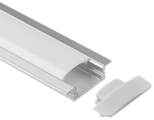 Ελαφριά αεροπορία 6063 αργίλιο 17,3 X 7mm cOem καναλιών ταινιών οδηγήσεων