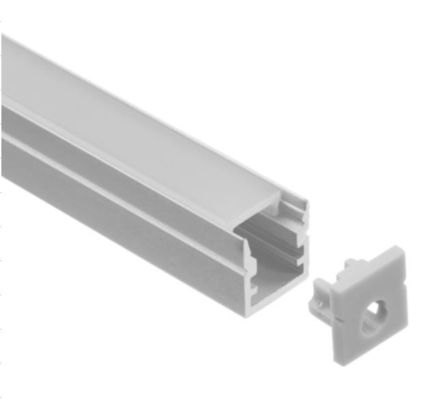 Φλόγα - το ελαφρύ σχεδιάγραμμα 10 X 10mm αλουμινίου των οδηγήσεων καθυστερούντω οδήγησε το κανάλι αργιλίου